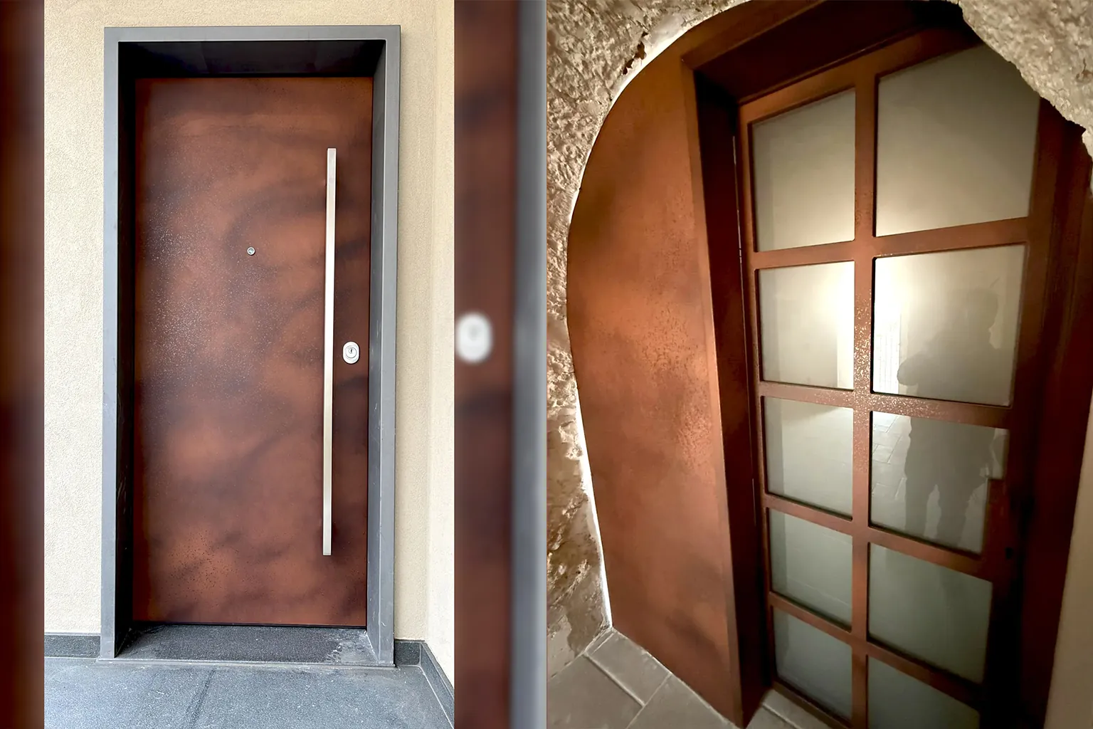 Porte Effetto Materico colore Corten